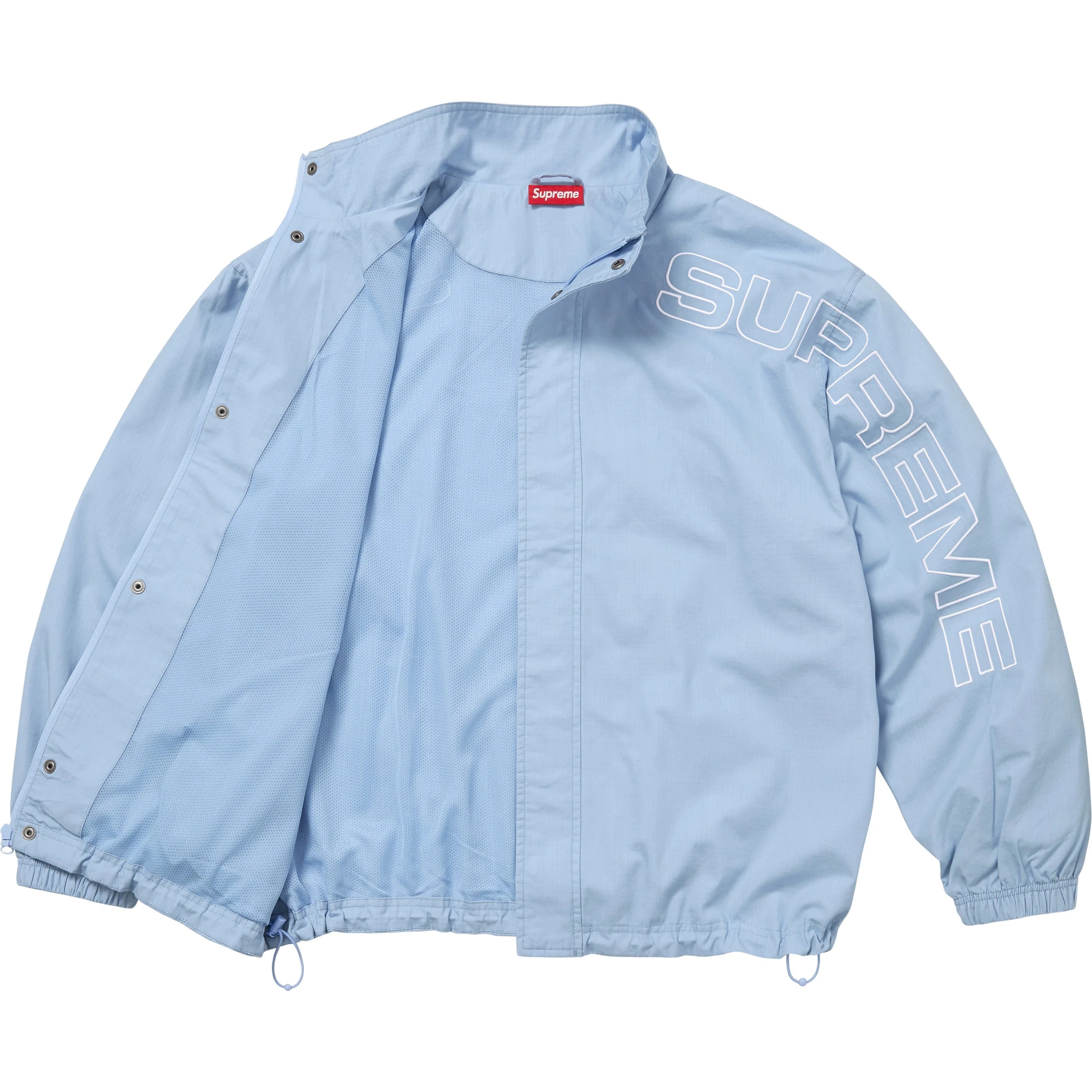 Spellout Embroidered Ripstop Track Jacket view 7